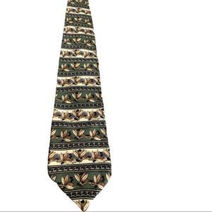 Guy Laroche silk botanical tie